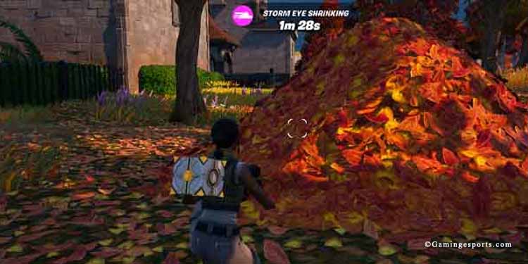 hide in leaf pile fortnite