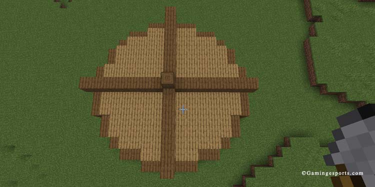 how to make a circle in minecraft