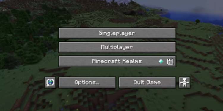 minecraft java main menu