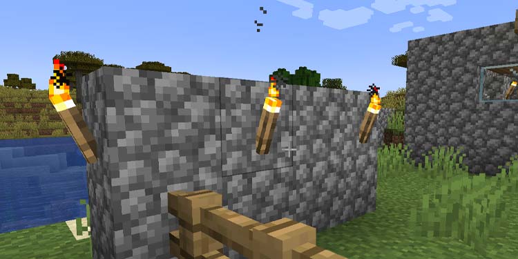 put torches on walls