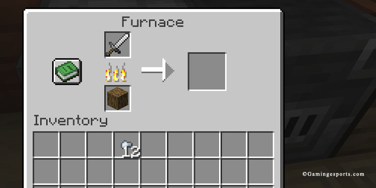 smelt iron sword in furnace