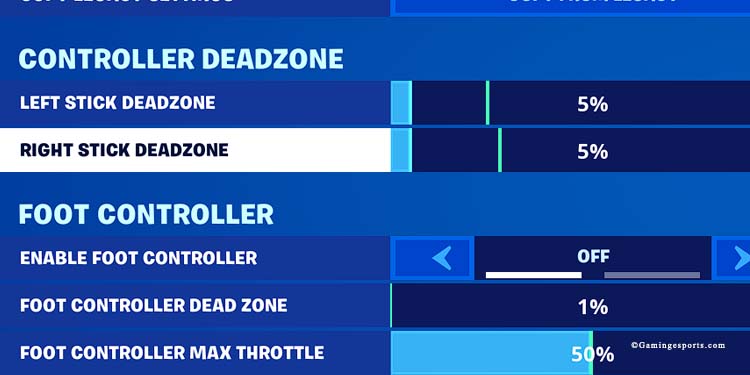 controller deadzone