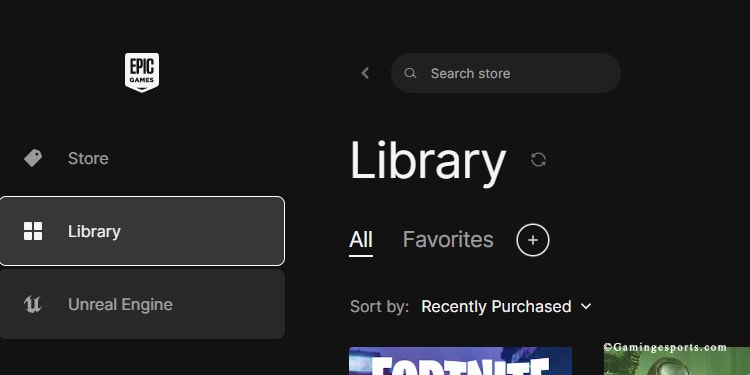 epic games library