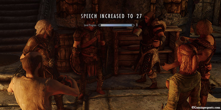 how to level up speech in skyrim