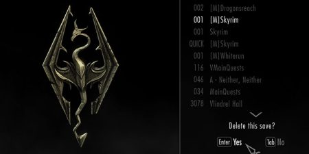 how to delete saves in skyrim