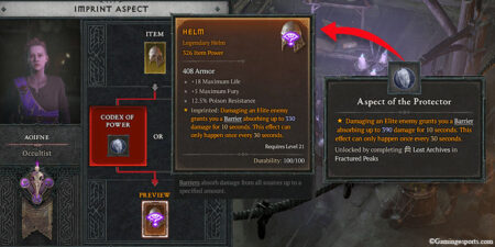 diablo 4 how to use aspects