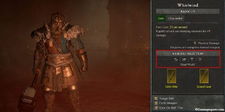 how do you change weapons in diablo 4