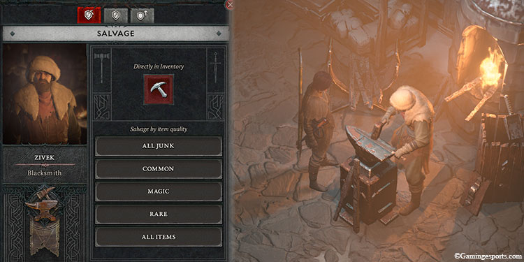 how to salvage items diablo 4