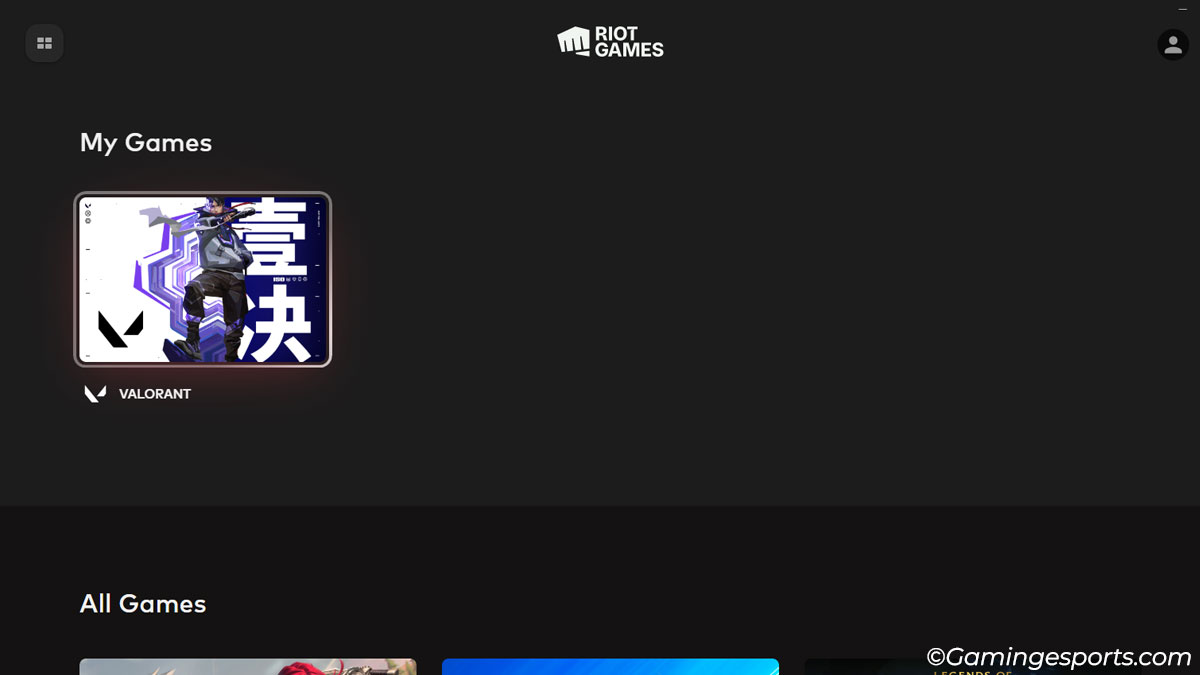 Selecting-Valorant-from-Riot-Client