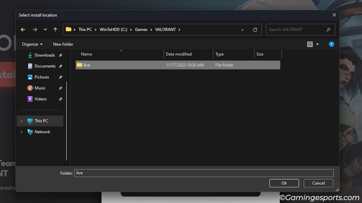 selecting-the-live-folder-inside-Valorant-folder